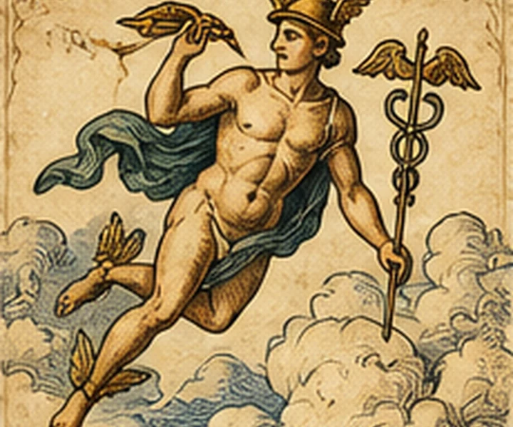 Ilustração simbólica de Mercúrio